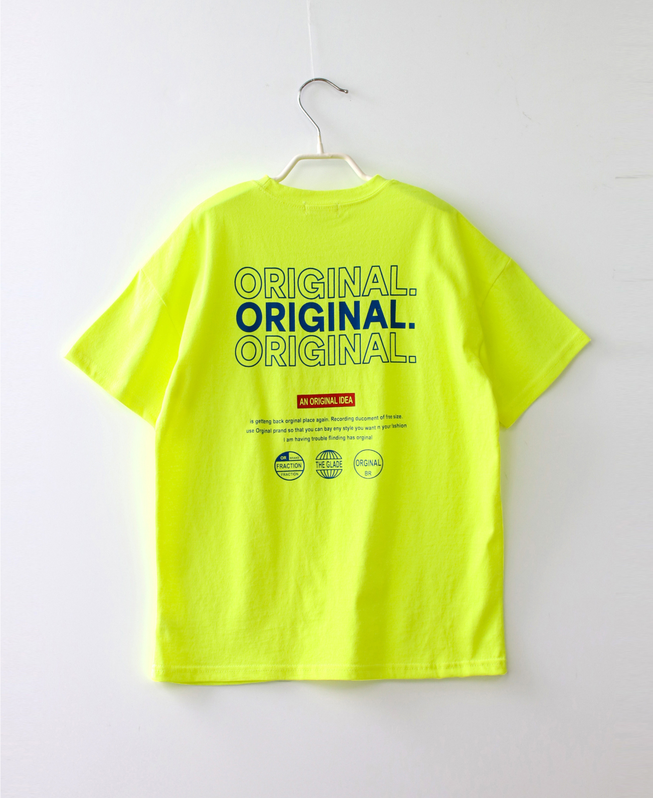 반팔 티셔츠 라임 색상 이미지-S101L2